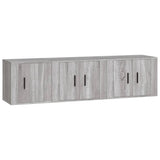 3 Piece TV Cabinet Set Grey Sonoma Engineered Wood