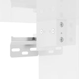 2 Piece TV Cabinet Set High Gloss White Engineered Wood - Rear View