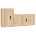2 Piece TV Cabinet Set Sonoma Oak Engineered Wood