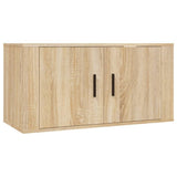 2 Piece TV Cabinet Set Sonoma Oak Engineered Wood - Top-Down View