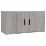2 Piece TV Cabinet Set Grey Sonoma Engineered Wood - Top-Down View