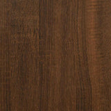 2 Piece TV Cabinet Set Brown Oak Engineered Wood
