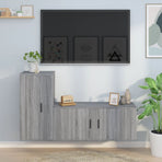 2 Piece TV Cabinet Set Grey Sonoma Engineered Wood