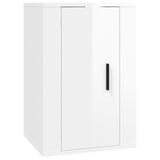 3 Piece TV Cabinet Set High Gloss White Engineered Wood