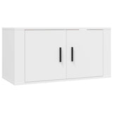 3 Piece TV Cabinet Set White Engineered Wood