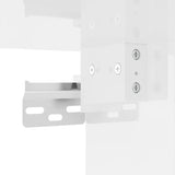 3 Piece TV Cabinet Set High Gloss White Engineered Wood - Rear View