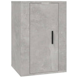 3 Piece TV Cabinet Set Concrete Grey Engineered Wood - 45-Degree Angle