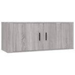 3 Piece TV Cabinet Set Grey Sonoma Engineered Wood