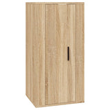 3 Piece TV Cabinet Set Sonoma Oak Engineered Wood - 45-Degree Angle