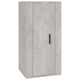 3 Piece TV Cabinet Set Concrete Grey Engineered Wood - 45-Degree Angle