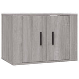 3 Piece TV Cabinet Set Grey Sonoma Engineered Wood - Top-Down View