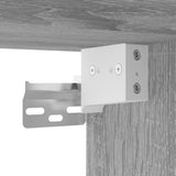 3 Piece TV Cabinet Set Grey Sonoma Engineered Wood - Rear View