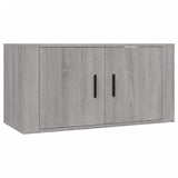 3 Piece TV Cabinet Set Grey Sonoma Engineered Wood - Top-Down View