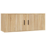 3 Piece TV Cabinet Set Sonoma Oak Engineered Wood