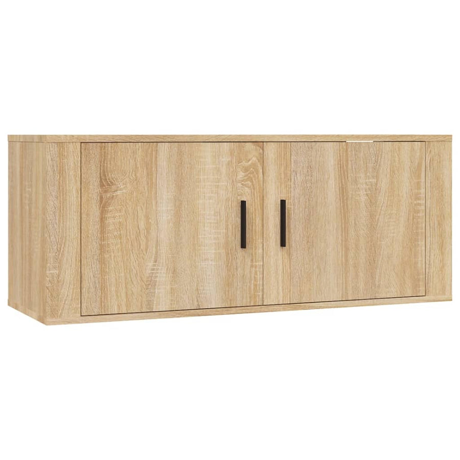 3 Piece TV Cabinet Set Sonoma Oak Engineered Wood