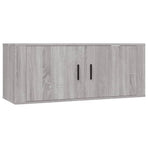 3 Piece TV Cabinet Set Grey Sonoma Engineered Wood
