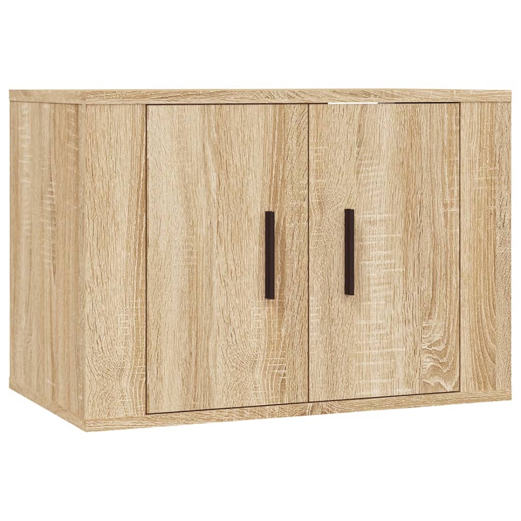 4 Piece TV Cabinet Set Sonoma Oak Engineered Wood