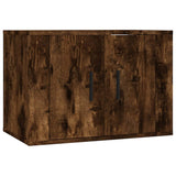 4 Piece TV Cabinet Set Smoked Oak Engineered Wood - Top-Down View