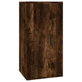 4 Piece TV Cabinet Set Smoked Oak Engineered Wood - 45-Degree Angle