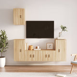 5 Piece TV Cabinet Set Sonoma Oak Engineered Wood