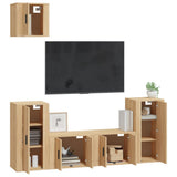 5 Piece TV Cabinet Set Sonoma Oak Engineered Wood