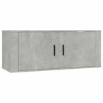 4 Piece TV Cabinet Set Concrete Grey Engineered Wood