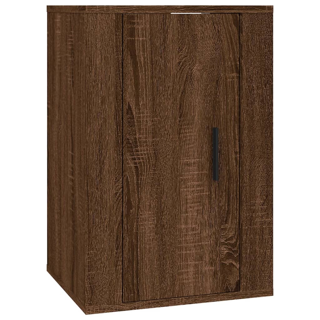 4 Piece TV Cabinet Set Brown Oak Engineered Wood