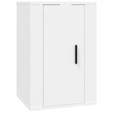 4 Piece TV Cabinet Set White Engineered Wood - 45-Degree Angle