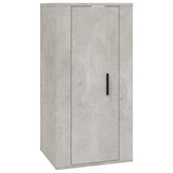 5 Piece TV Cabinet Set Concrete Grey Engineered Wood - 45-Degree Angle