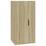 5 Piece TV Cabinet Set Sonoma Oak Engineered Wood - Close-Up Angle