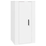 8 Piece TV Cabinet Set White Engineered Wood - 45-Degree Angle