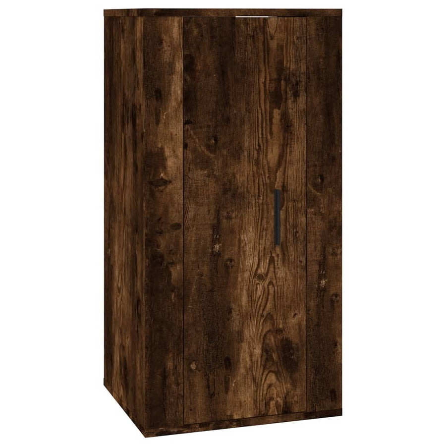 8 Piece TV Cabinet Set Smoked Oak Engineered Wood