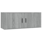 6 Piece TV Cabinet Set Grey Sonoma Engineered Wood
