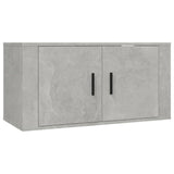 6 Piece TV Cabinet Set Concrete Grey Engineered Wood - Top-Down View