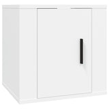 8 Piece TV Cabinet Set White Engineered Wood - 45-Degree Angle