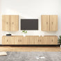 8 Piece TV Cabinet Set Sonoma Oak Engineered Wood