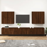 8 Piece TV Cabinet Set Brown Oak Engineered Wood