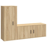 2 Piece TV Cabinet Set Sonoma Oak Engineered Wood