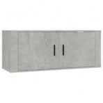 2 Piece TV Cabinet Set Concrete Grey Engineered Wood