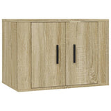 3 Piece TV Cabinet Set Sonoma Oak Engineered Wood - Top-Down View