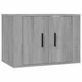 3 Piece TV Cabinet Set Grey Sonoma Engineered Wood - Top-Down View