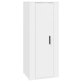 3 Piece TV Cabinet Set White Engineered Wood - 45-Degree Angle