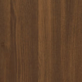 3 Piece TV Cabinet Set Brown Oak Engineered Wood - Rear View