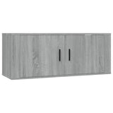 3 Piece TV Cabinet Set Grey Sonoma Engineered Wood - Top-Down View