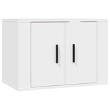 5 Piece TV Cabinet Set White Engineered Wood - Top-Down View