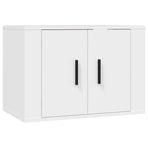 5 Piece TV Cabinet Set White Engineered Wood