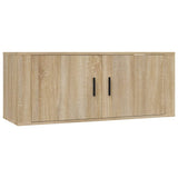 5 Piece TV Cabinet Set Sonoma Oak Engineered Wood - Top-Down View