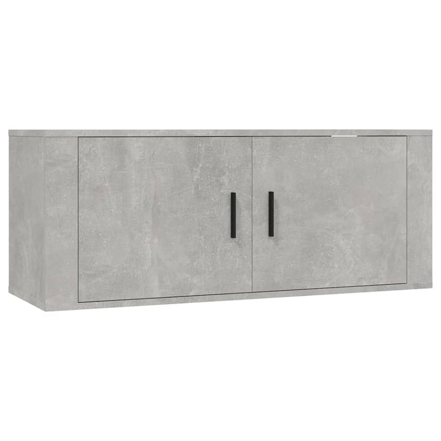 5 Piece TV Cabinet Set Concrete Grey Engineered Wood
