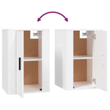 5 Piece TV Cabinet Set White Engineered Wood