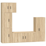 5 Piece TV Cabinet Set Sonoma Oak Engineered Wood